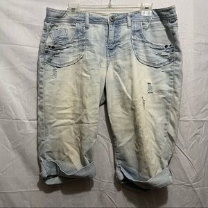 Ripped Jean shorts